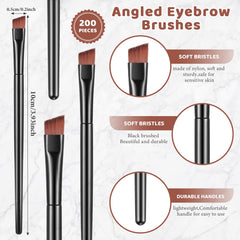 Gerrii single brush close-up of nylon bristles and plastic handle for precise strokes