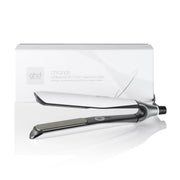 ghd Chronos front view showing sleek white design and fast styling benefit