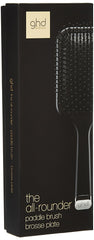 ghd paddle brush handle detail with non-slip grip for secure control