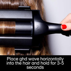 ghd Wave anodized coating texture providing smooth glide and reduced friction