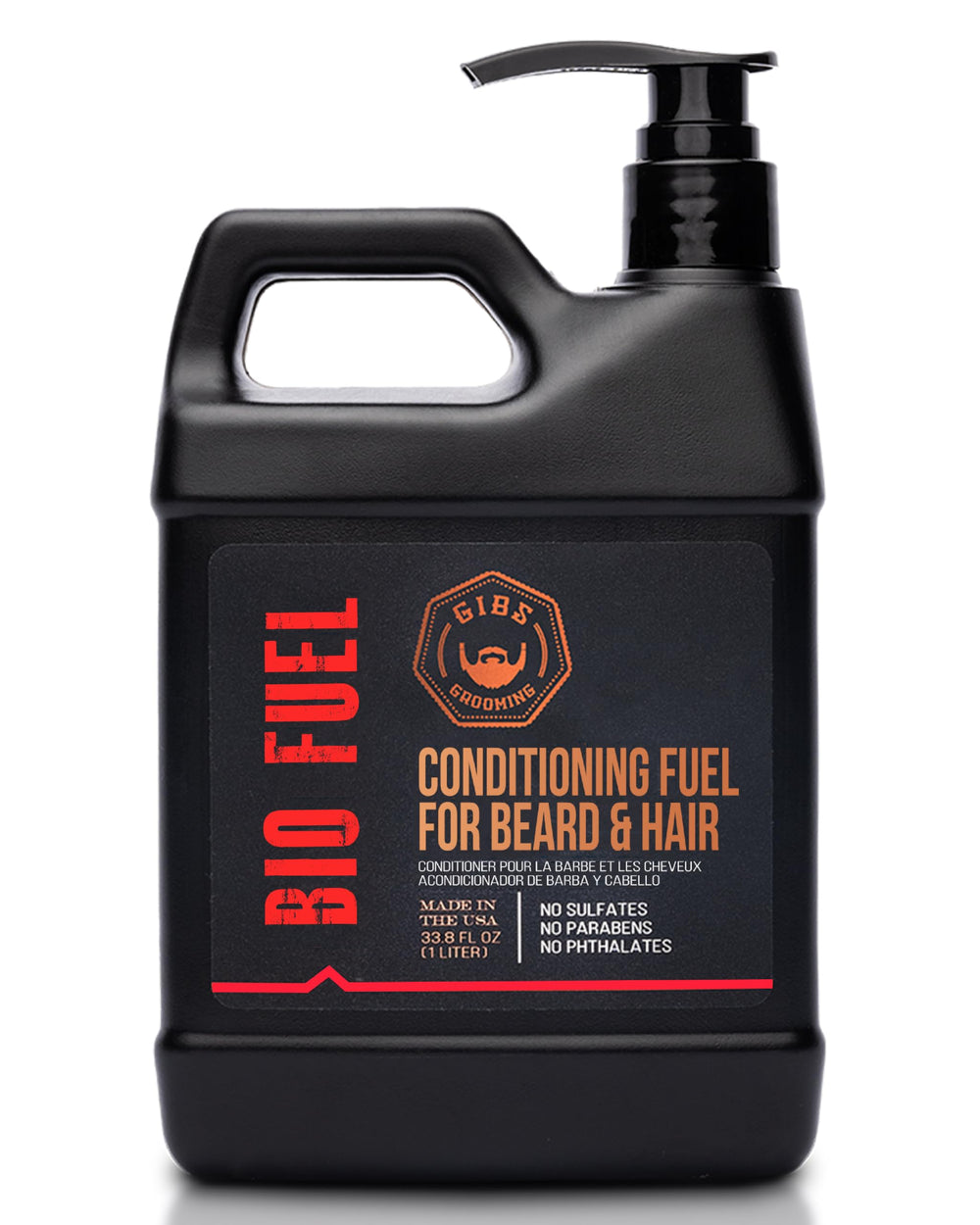 GIBS Bio Fuel front bottle showing label and fragrance benefits