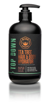 GIBS front packaging showing 12 oz bottle and branding benefit: clear product ID