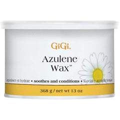 GIGI jar front view showing product label and calm design benefits soothing waxing