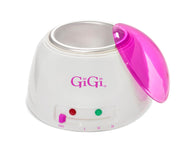 GiGi wax warmer front view showing compact professional design and easy placement