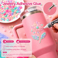 Gikboup tools and glue laid out for precise, mess-free application