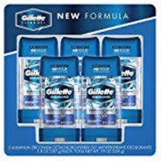 Gillette endurance clear gel front packaging showing five sticks