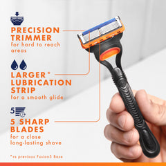 Gillette Fusion5 precision trimmer detail for accurate edging and shaping