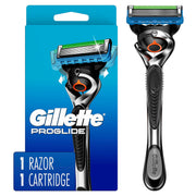 Gillette ProGlide front view showing handle and cartridge for improved control