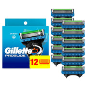 Gillette ProGlide front pack showing quantity and benefits for smoother shaves