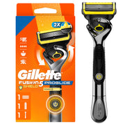 Gillette front packaging showing product and benefits for clearer choice