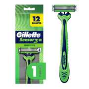 Gillette Sensor3 front packaging showing product and benefits for confident buying
