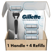 Gillette SkinGuard front packaging showing product and benefits