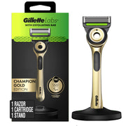 GilletteLabs Champion Gold front view showing premium design and ease of use