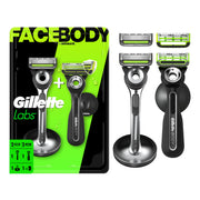 Gillette Labs face razor front view showing precision handle for controlled facial shaves