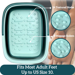 GIMWA foot bath close-up of 54 textured nodes enhancing foot stimulation