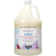 Ginger Lily Farms front gallon bottle showing clean label and eco refill benefit
