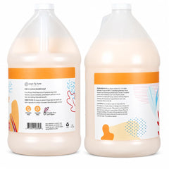 Ginger Lily Farms pouring refill into dispenser to prevent waste