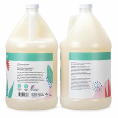 Ginger Lily Farms back label close-up showing ingredient and benefit info