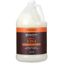 Ginger Lily Farms gallon front label showing product benefits and scent