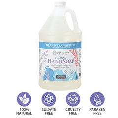 Ginger Lily Farms ingredient label close-up highlighting naturally derived botanicals