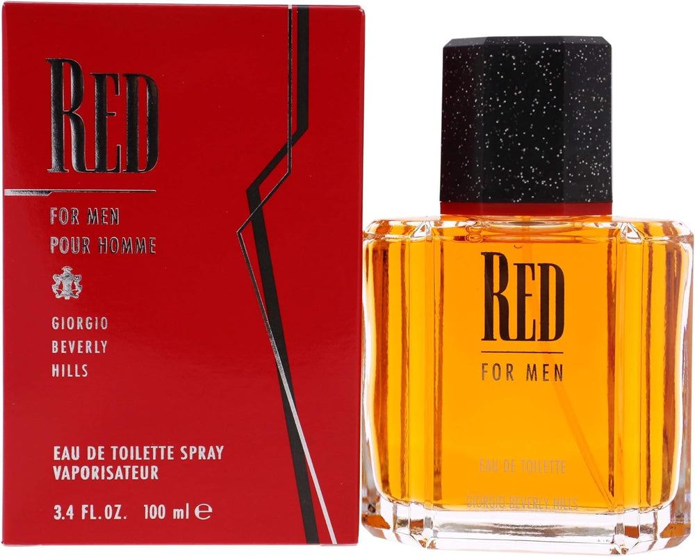 Giorgio Beverly Hills Red front bottle showing polished design and easy recognition benefit