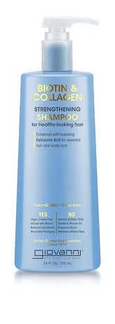 GIOVANNI front bottle view showing clear label and vegan benefit