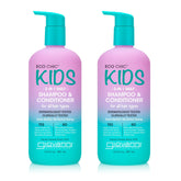 GIOVANNI front packaging showing kid 2‑in‑1 benefits and fruity scent