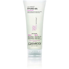 GIOVANNI front packaging showing gel tube and clear label benefit hold