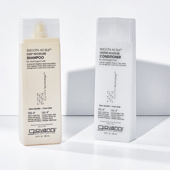 giovanni shampoo lather in wet hair demonstrating gentle cleansing