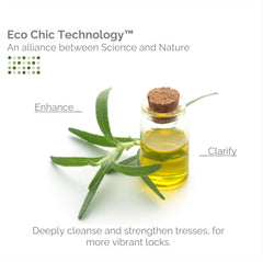 GIOVANNI label close-up highlighting tea tree ingredients and benefits