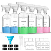 GIVAMEIHF front view of six glass spray bottles showing kit completeness and versatility