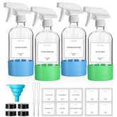 GIVAMEIHF front view of four glass spray bottles highlighting complete kit benefits