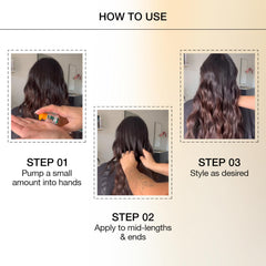 GK HAIR applied to damp hair before blow-drying for smoother styling