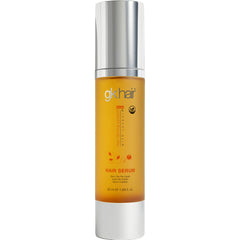 GK HAIR front bottle showing compact 1.69 oz product and easy pump