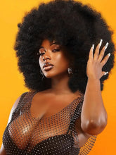 GKtineke front view afro wig showing full 70s puff and natural look