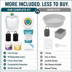 Glam Lady disposable liners stacked for hygienic salon or home use convenience