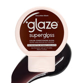 glaze front packaging showing Chocolate Gleam and product benefits