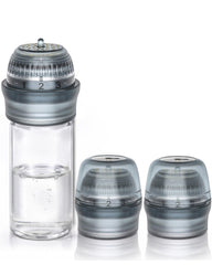 Glemme front view of applicator showing ergonomic grip and travel-ready design benefit