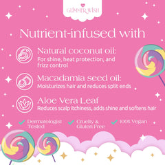 Glimmer Wish coconut and macadamia oils image signaling natural shine