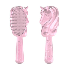 Glimmer Wish front view of unicorn brush showing cute shape and easy hold benefit