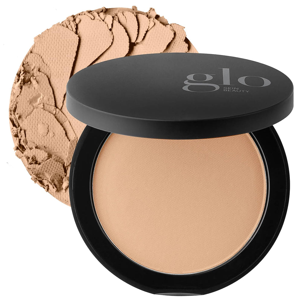Glo Skin Beauty compact front view showing sleek packaging and portability