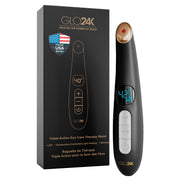 GLO24K wand front view showing sleek design and ease of use