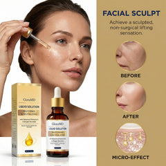 GLORAMD applying serum to hand demonstrating lightweight hydration benefit