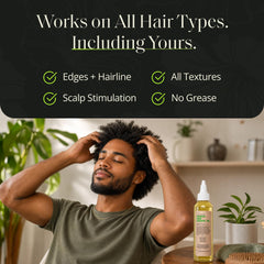 Glossed by Nae oil texture on hands demonstrating lightweight absorption and non-greasy finish