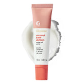 Glossier balm dotcom coconut front tube showing clean packaging and easy use