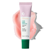 Glossier Balm Dotcom front tube showing rose tint and portable design benefit