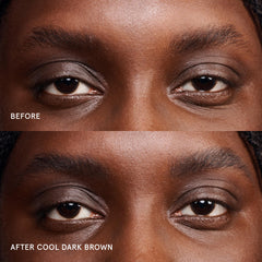 Glossier Boy Brow Arch dual-tip closeup highlighting precision and flat edges