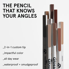 Glossier Boy Brow Arch flat edge filling detail demonstrating even color build