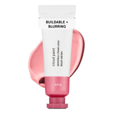 Glossier Cloud Paint front packaging showing shade label and compact benefit: easy identification