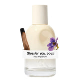 Glossier You Doux front bottle showing sleek design and approachable scent